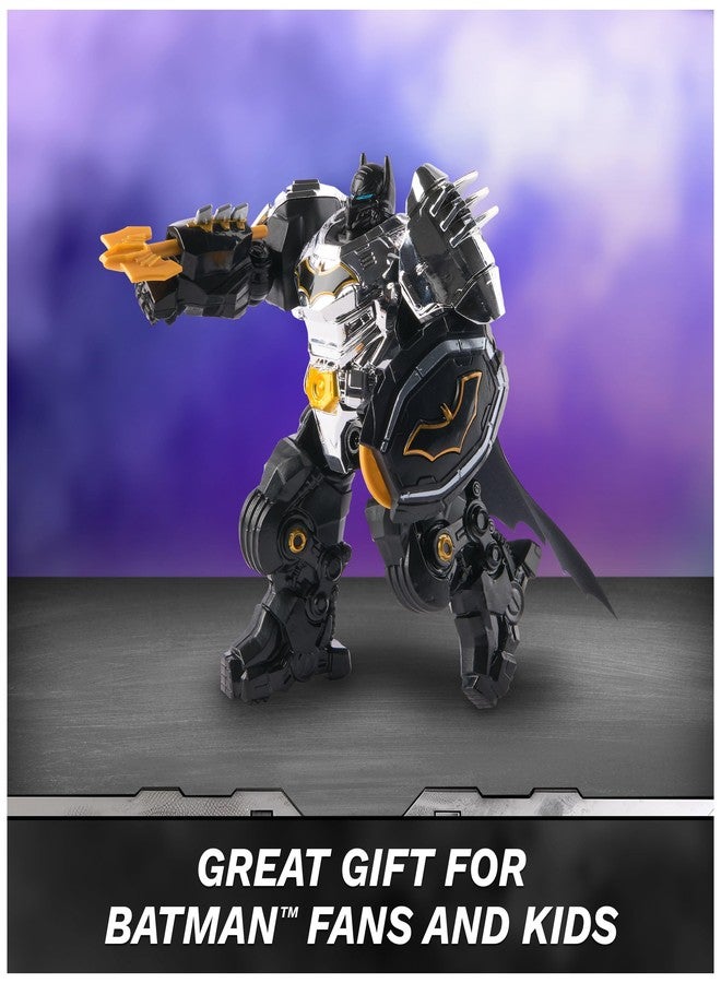 سبن ماستر مجسم باتمان المعدني من دي سي كوميكس، بطول 6 بوصات مع مجسم صغير بطول 4 بوصات، مزود بمسدس مدمج وبدلة درع، ألعاب أبطال خارقين للأطفال من عمر 4 سنوات فما فوق - Image 5